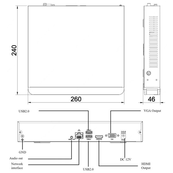 NVR-301-04LH hálózati rögzítő - Image 2